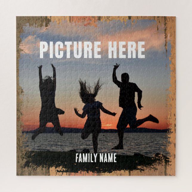 QUEBRA-CABEÇA FAMÍLIA RUSTIÇA MOMENTOS FELIZES FOTOS MEMÓRIAS (Vertical)