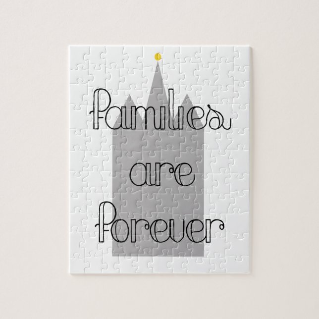 Quebra-cabeça famílias são eternamente templo de lds mórmon (Vertical)