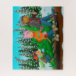 Quebra-cabeça Family Christmas Tree