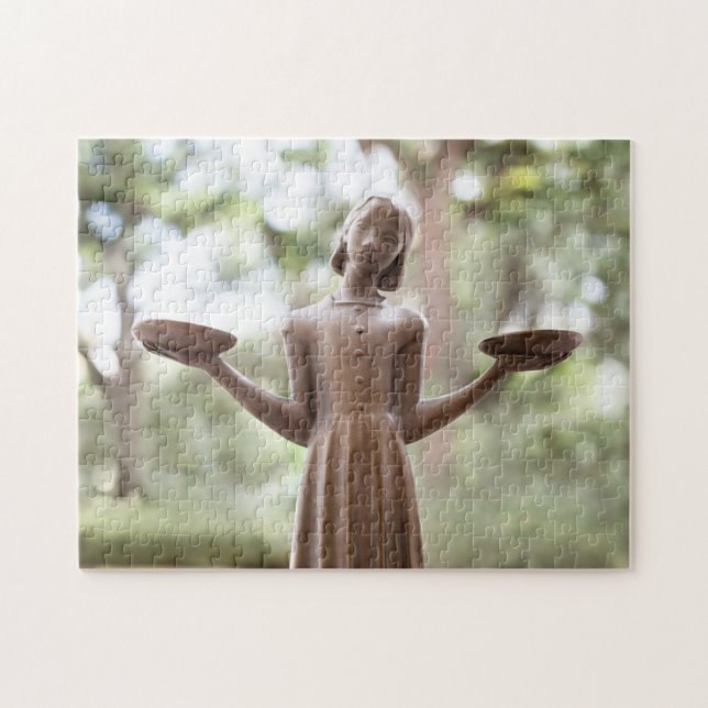 Quebra-cabeça Famosa Garota de Aves da Savana Desafiando Quebra- (Horizontal)