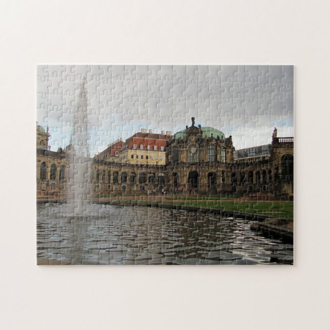 Quebra-cabeça Famoso palácio Zwinger em Dresden, Saxónia, Aleman (Horizontal)