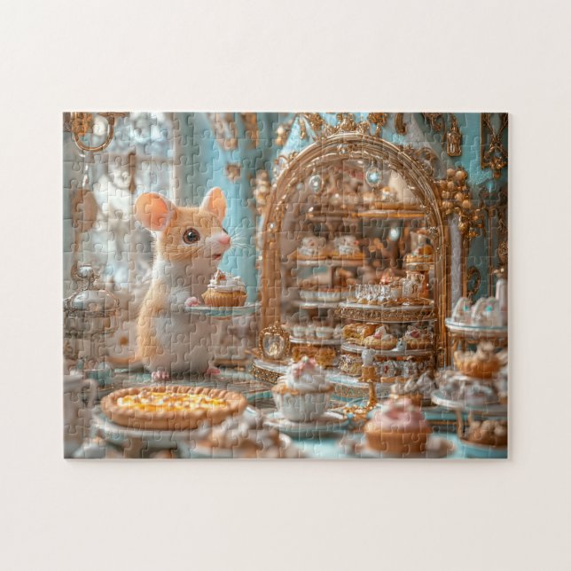 Quebra-cabeça Fancy Mouse Bakery Tiny Storybook Pastry Shop (Horizontal)