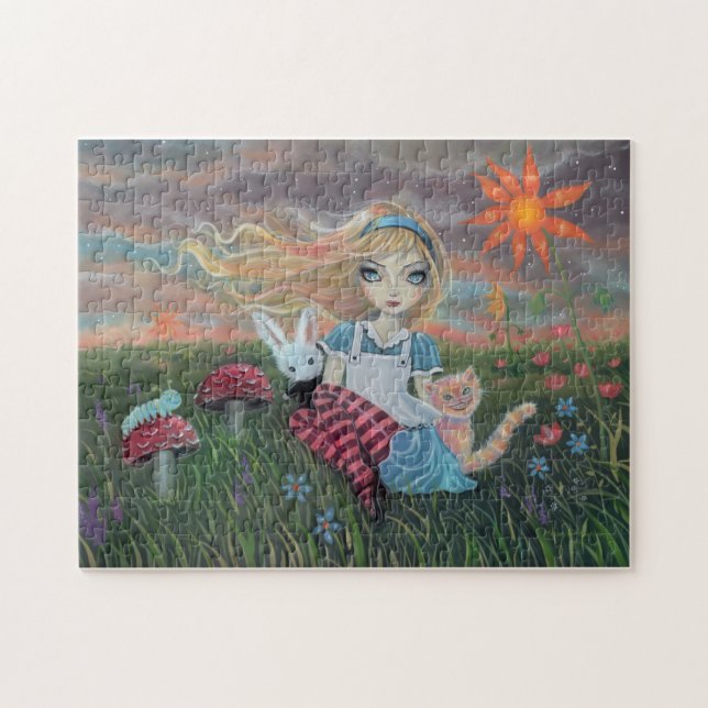 Quebra-cabeça Fantasia de Alice no País das Maravilhas Quebra-ca (Horizontal)