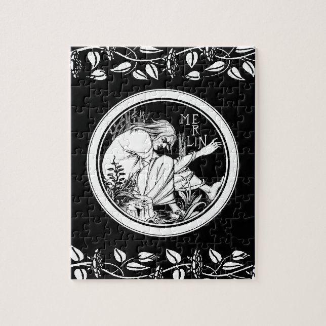 Quebra-cabeça Fantasia Merlin Art Nouveau (Vertical)