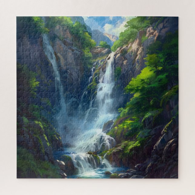 Quebra-cabeça Fantasia World Waterfall (Vertical)