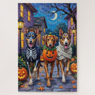 Quebra-cabeça Fantasias de Halloween para Irish Wolfhound Trick-