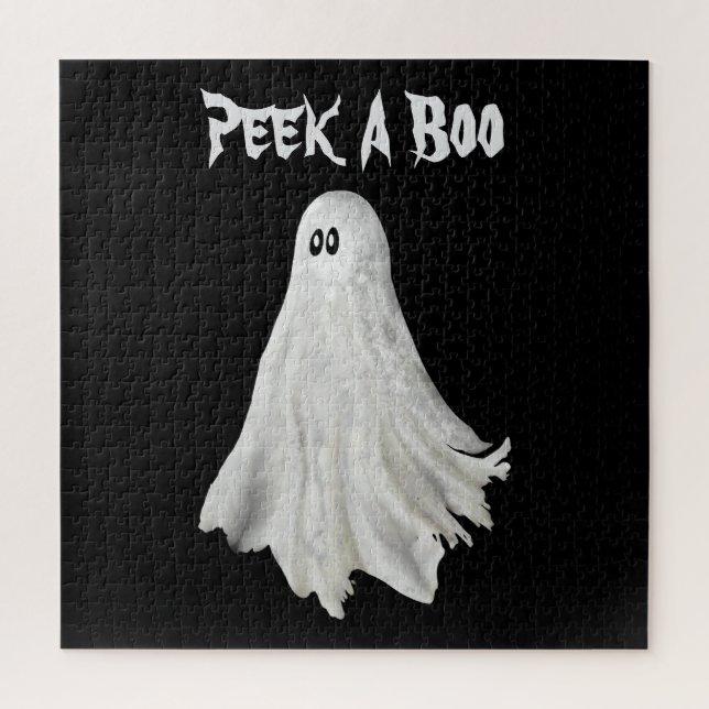 Quebra-cabeça Fantasma Engraçado Do Passado De Halloween (Vertical)