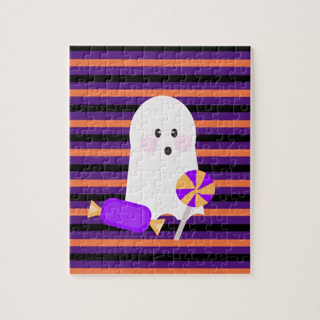 Quebra-cabeça Fantasma Moderno do Halloween (Vertical)