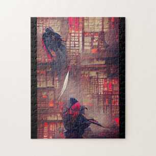 Quebra-cabeça Fantasmas Ninja fantasia abstrato