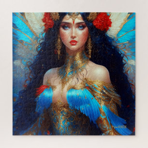 Quebra-cabeça Fantasy Blue Water Fairy Mermaid