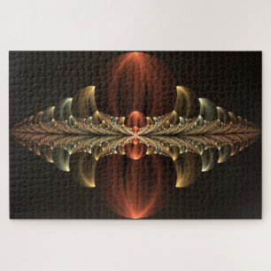 Quebra-cabeça Fantasy Construction Shiny Abstrato Fractal Art