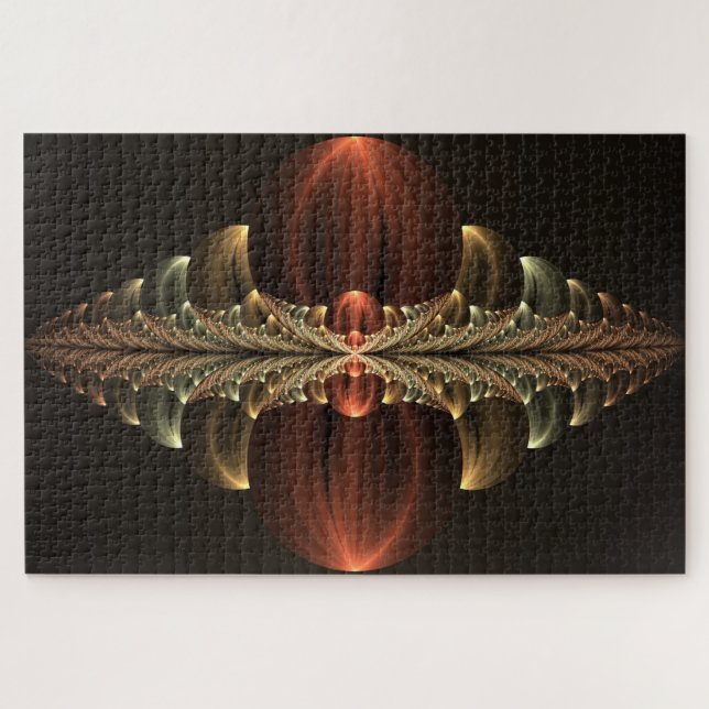 Quebra-cabeça Fantasy Construction Shiny Abstrato Fractal Art (Horizontal)