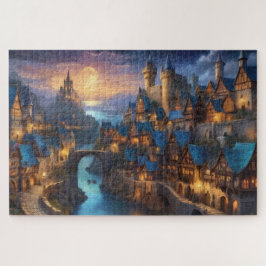 Quebra-cabeça Fantasy Medieval Night