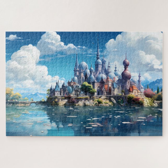 Quebra-cabeça Fantasy Seaside Kingdom (Horizontal)