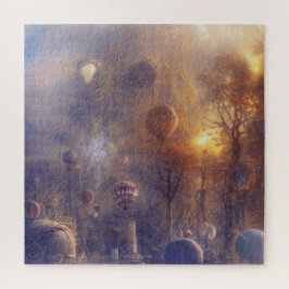 Quebra-cabeça Fantasy Steampunk Vintage Balões de Ar Quente