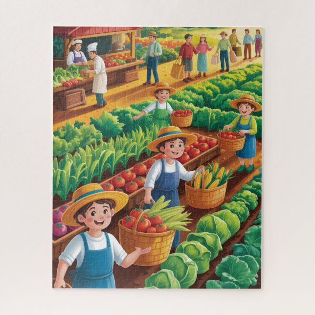 Quebra-cabeça Farm-to-table harvest Puzzle (Vertical)