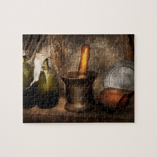 Quebra-cabeça Farmácia - Pestle - Remédios domésticos (Horizontal)