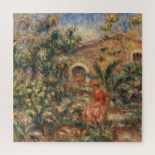 Quebra-cabeça Farmhouse Pierre-Auguste Renior Painting (Vertical)