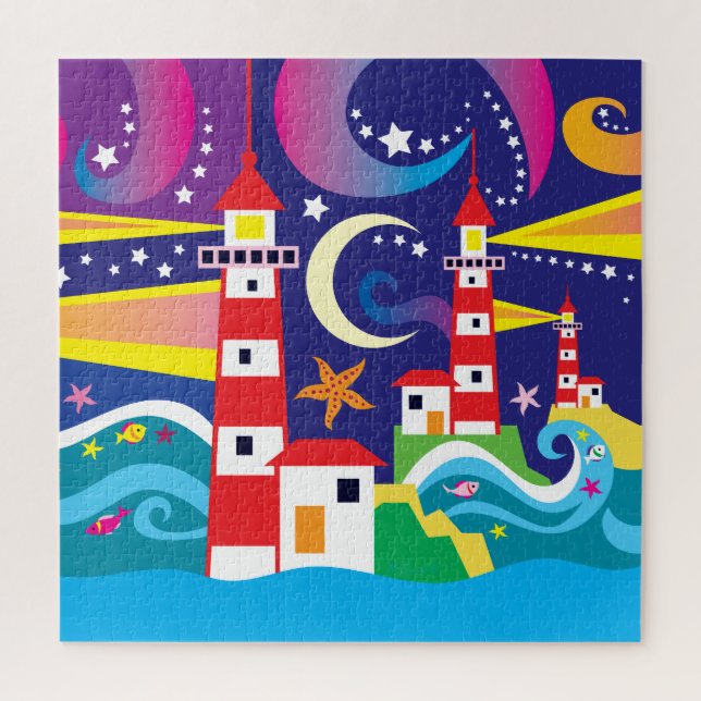 Quebra-cabeça Faróis Celestiais (Vertical)
