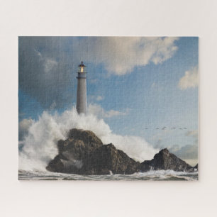 Quebra-cabeça Faróis Farol Com Ondas De Cruzamento