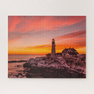 Quebra-cabeça Faróis Portland Head Cape Elizabeth Maine