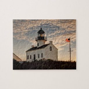 Quebra-cabeça Farol ao pôr do sol, Califórnia