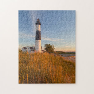 Quebra-cabeça Farol Big Sable Point no Lago Michigan 3