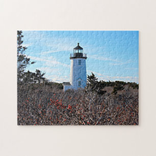 Quebra-cabeça Farol Cape Poge, Massachusetts Chappaquiddick