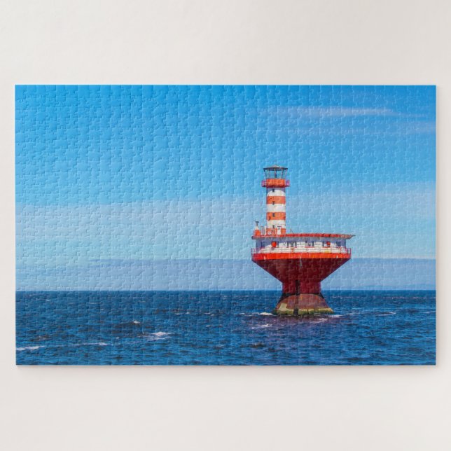 Quebra-cabeça Farol Cênico de Tadoussac, Quebec, Canadá (Horizontal)