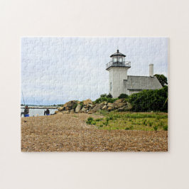 Quebra-cabeça Farol da balsa de Bristol, Rhode - ilha