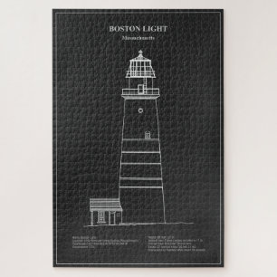 Quebra-cabeça Farol de Boston Light - Massachusetts - PD