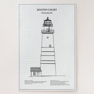 Quebra-cabeça Farol de Boston - Massachusetts - BD