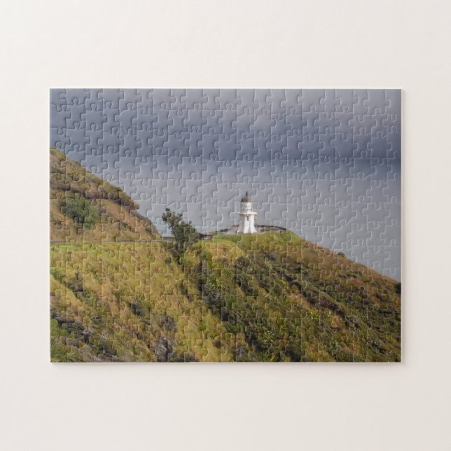 Quebra-cabeça Farol de Cabo Reinga & Nova Zelândia/Maori (Horizontal)