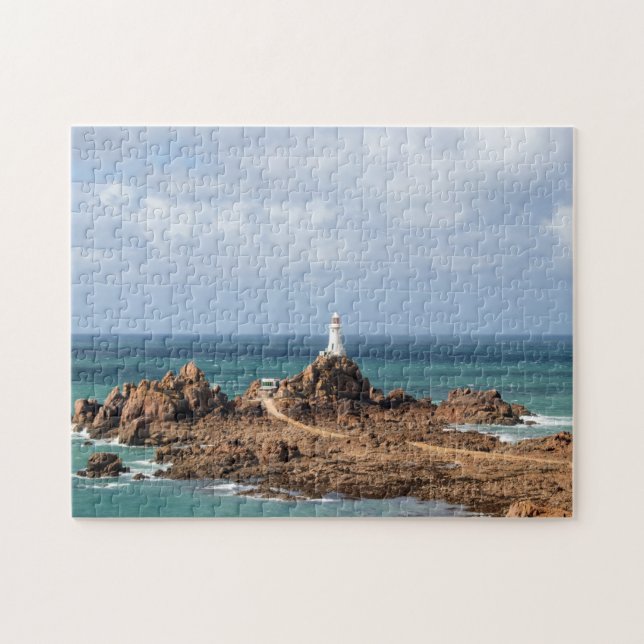 Quebra-cabeça Farol de Corbiere, Jersey (Horizontal)