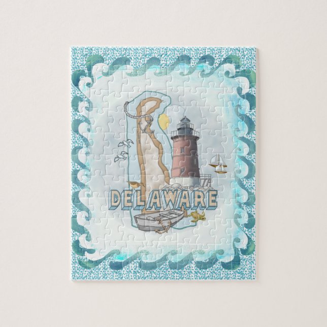 Quebra-cabeça Farol de Delaware (Vertical)
