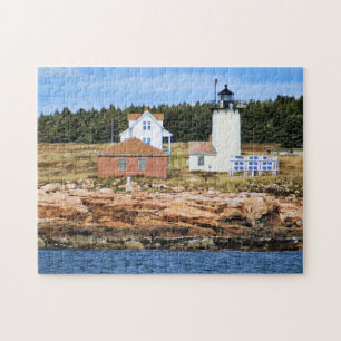Quebra-cabeça Farol de Excelente Duck Island, Maine