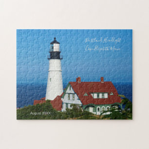 Quebra-cabeça Farol De Maine Portland Data De Visita