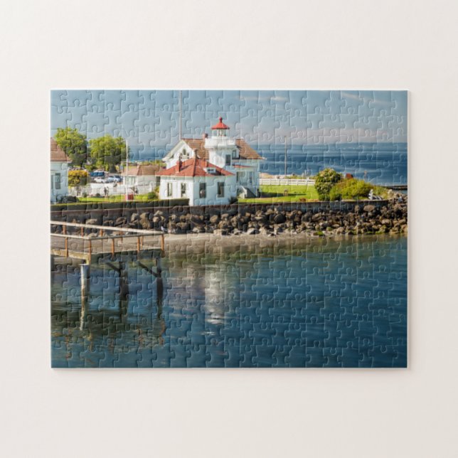 Quebra-cabeça Farol de Mukilteo, Mukilteo, Washington, EUA (Horizontal)