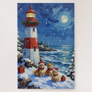 Quebra-cabeça Farol de Natal Pomerânia Férias