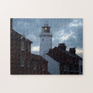 Quebra-cabeça Farol de Southwold no crepúsculo