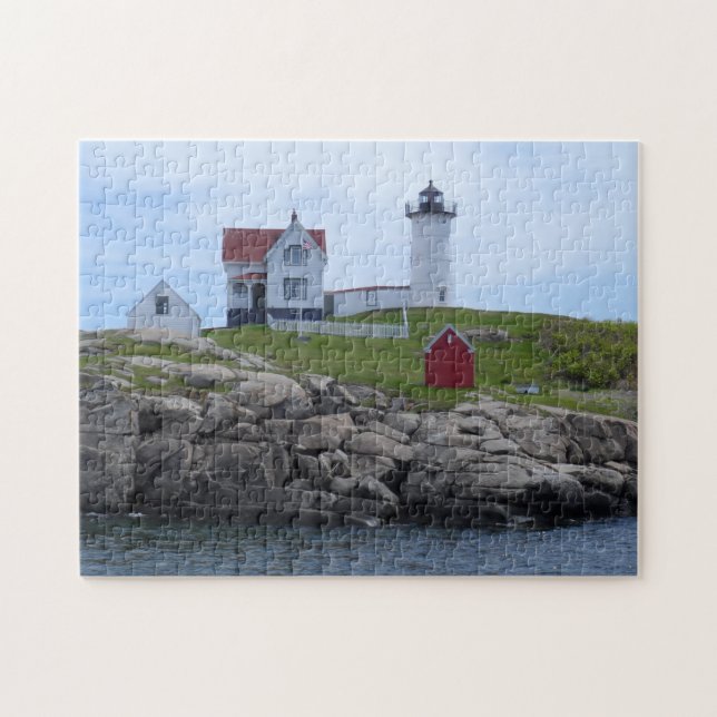 Quebra-cabeça Farol do Nubble - Maine (Horizontal)
