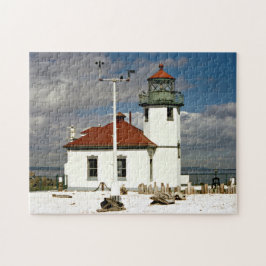 Quebra-cabeça Farol do ponto de Alki, Seattle Washington