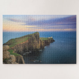 Quebra-cabeça Farol do ponto de Neist em Skye no por do sol