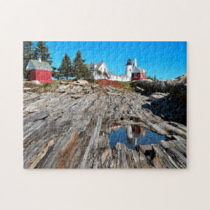 Quebra-cabeça Farol do ponto de Pemaquid, Bristol Maine