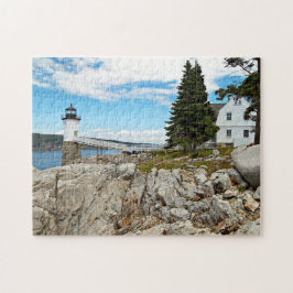 Quebra-cabeça Farol do ponto de Robinson, Au Haut da ilha, Maine