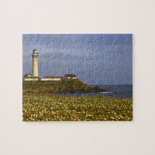 Quebra-cabeça Farol em Pigeon Point State Beach em San