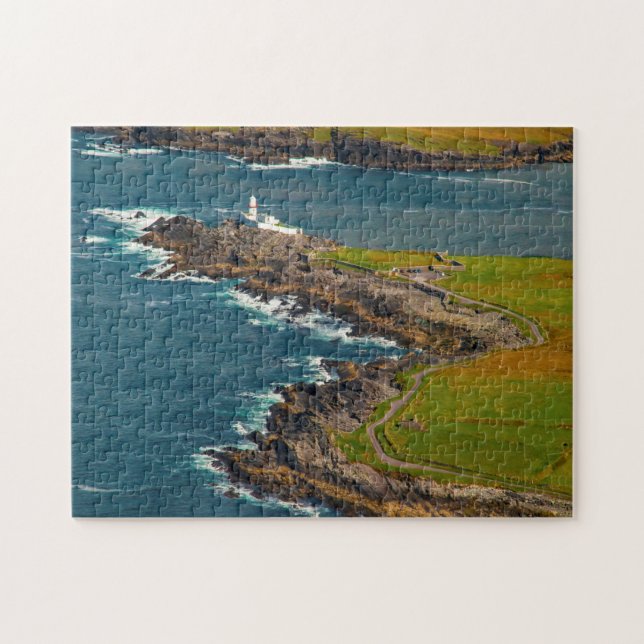 Quebra-cabeça Farol Ilha Valentia Kerry. (Horizontal)