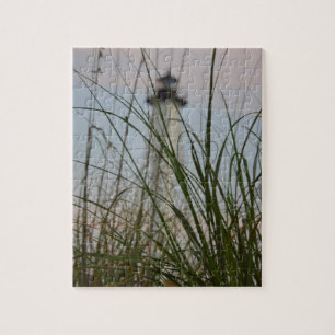 Quebra-cabeça Farol na praia de Sawgrama - 8x10 - 110 pc