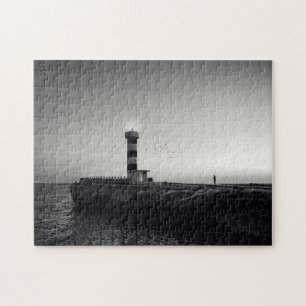 Quebra-cabeça Farol no por do sol