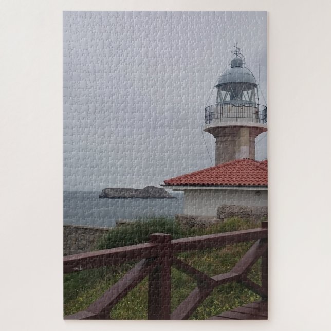 Quebra-cabeça Farol Paisagem em Suances Cantabria Espanha (Vertical)